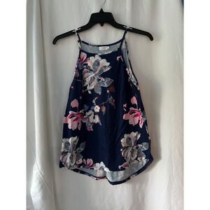 Sherosa Women's M blue‎ floral tank